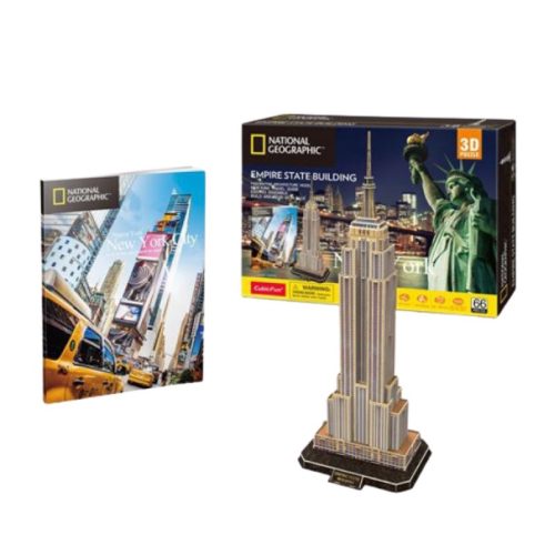 CubicFun DS0977 Nat. Geo 3D puzzle - New York, Empire State Building fotóalbummal (66 db)