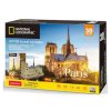 CubicFun DS0986 Nat. Geo 3D puzzle - Párizs, Notre-Dame fotóalbummal (128 db)