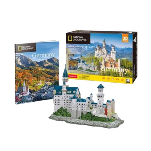 CubicFun DS0990 Nat. Geo 3D puzzle - Németország, Neuschwanstein kastély fotóalbummal (121 db)