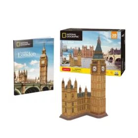 CubicFun DS0992 Nat. Geo 3D puzzle – London, Big Ben fotóalbummal (94 db)