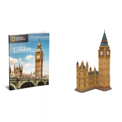 CubicFun DS0992 Nat. Geo 3D puzzle – London, Big Ben fotóalbummal (94 db)