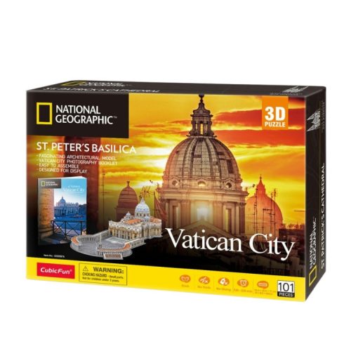 CubicFun 3D City Travel puzzle - Vatikánváros (101 db)