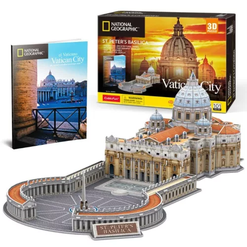 CubicFun 3D City Travel puzzle – Vatikánváros (101 db)