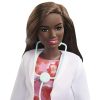 Barbie karrierbabák - Doktornő baba (barna hajú)