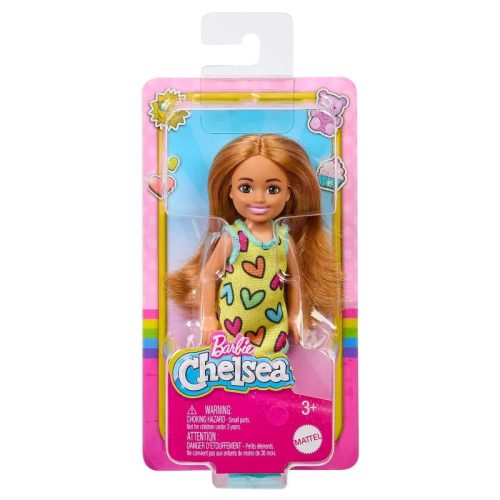 Barbie Chelsea Club - Kislány szivecskemintás ruhában