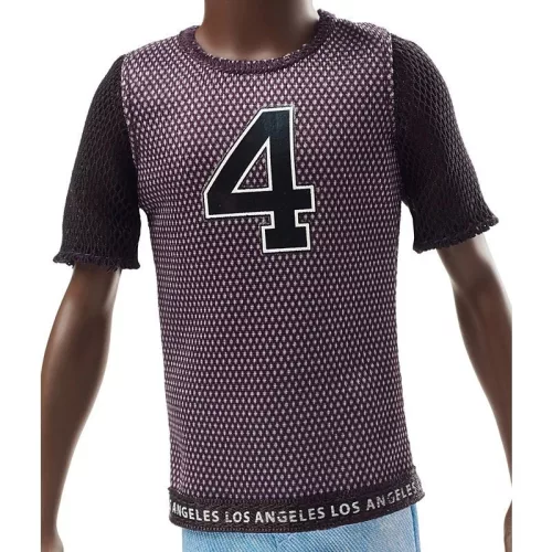 Barbie Fashionistas barátok játékbaba – Barna hajú fiú baba fekete pólóban (130)