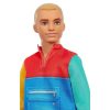 Barbie Fashionistas barátok - Fiú baba színes ingben (163)