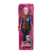 Barbie Fashionistas barátok - Fiú baba kockás ingben (154)