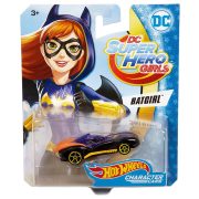 Hot Wheels DC Super Hero Girls karakter kisautók - BATGIRL