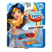 Hot Wheels DC Super Hero Girls karakter kisautók - WONDER WOMAN