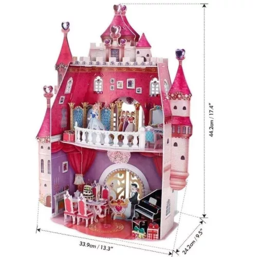 CubicFun Kids E1622 Princess 3D puzzle – Hercegnő szülinap (95 db)