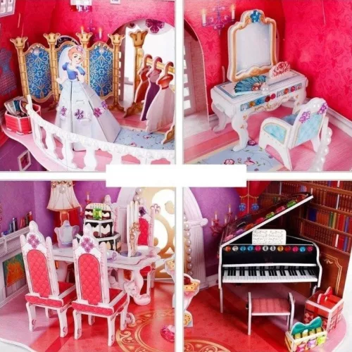 CubicFun Kids E1622 Princess 3D puzzle – Hercegnő szülinap (95 db)