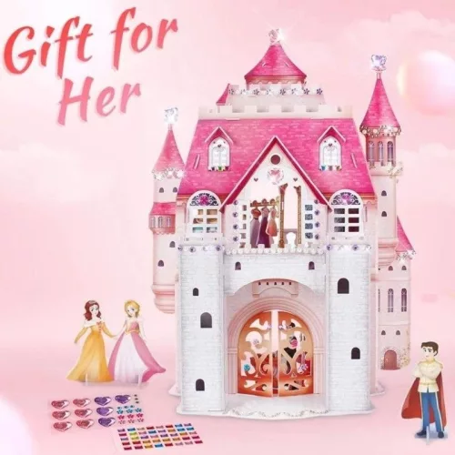 CubicFun Kids E1622 Princess 3D puzzle – Hercegnő szülinap (95 db)