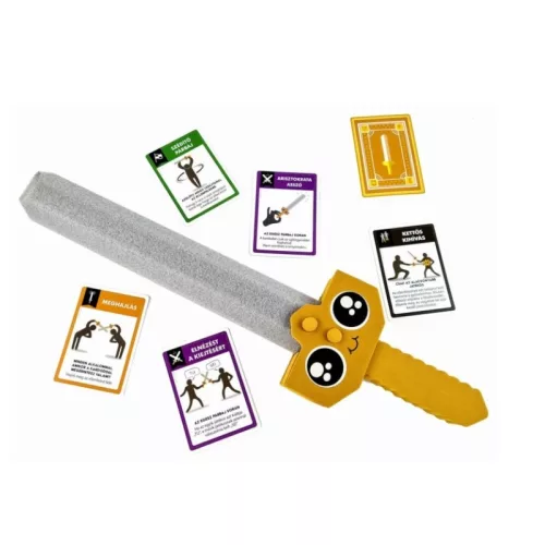 Csapkodjuk egymást szivacskardokkal társasjáték