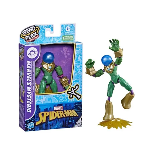 Marvel Spiderman Bend and Flex Missions Mysterio hajlítható játékfigura – Pókember