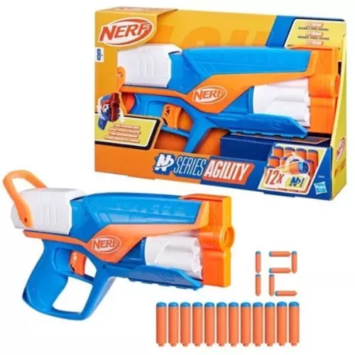 NERF N Series Agility szivacslövő játékfegyver – 12 db lövedékkel