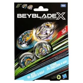 Beyblade X Dual Pack Bite Croc 3-60LF vs. Sting Unicorn 4-60P pörgetyű szett