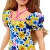 Barbie Fashionistas barátok - Down-szindrómás szőke baba virágos ruhában
