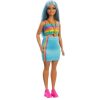 Barbie Fashionista barátnők stílusos divatbaba - 65. Évfordulós baba Szivárványos topban