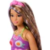 Barbie Fashionistas divatbaba virágmintás miniruhában (244)