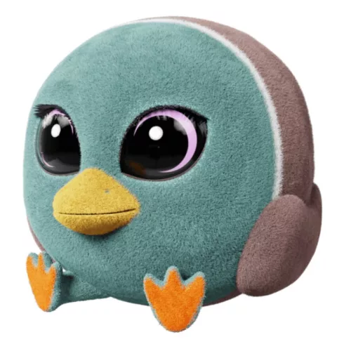 Flockies játékfigura – David, a kacsa