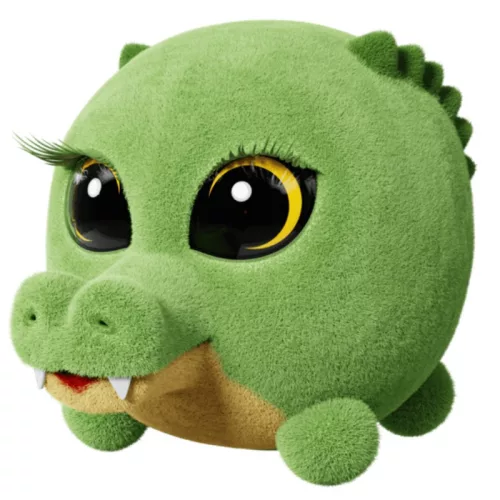 Flockies játékfigura – Camila, a krokodil