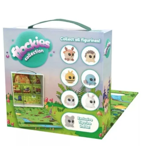 Flockies játékfigura – Gyűjtői házikó exkluzív egérfigurával (S4)