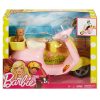 Barbie - rózsaszín robogó kiskutyával