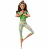 Barbie hajlékony jógababa zöld ruhában
