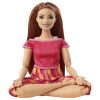 Barbie hajlékony jógababa piros ruhában