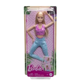 Barbie szőke hajú hajlékony jógababa játékbaba