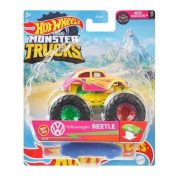 Hot Wheels Monster Trucks játékautó kilapítható gumiautóval - Volkswagen Beetle (kék)
