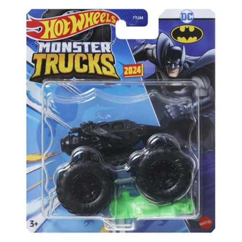 Hot Wheels Monster Trucks játékautó kilapítható gumiautóval - DC 2024 Batman