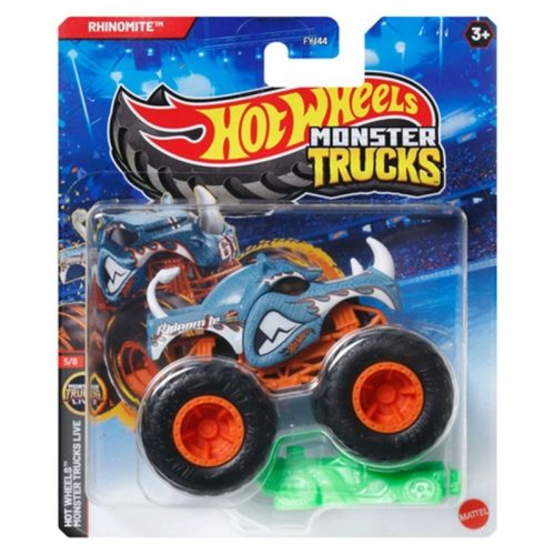 Hot Wheels Monster Trucks játékautó kilapítható gumiautóval Monster Truck Live 5/8 - Rhinomite