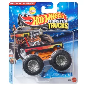 Hot Wheels Monster Trucks Crash Legends 1983 Chevy Silverado kisautó összetörhető autóval – 1:64, 4/5