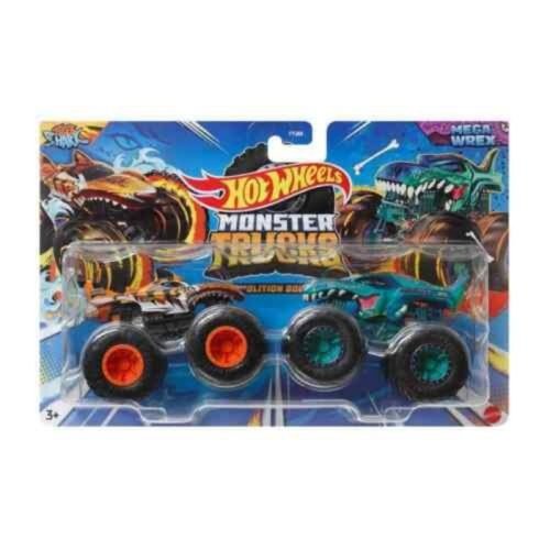 Hot Wheels Monster Trucks Demolition Doubles - Tiger Shark vs Mega Wrex