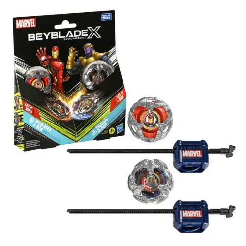 Beyblade X Marvel Collab Vasember vs. Thanos dupla csomag