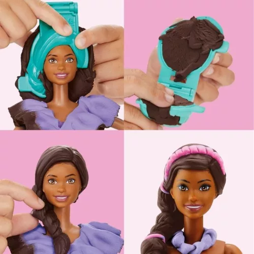 Play-Doh Barbie Fashionista Fodros Ruhák ruhatervező gyurmaszett Barbie babával