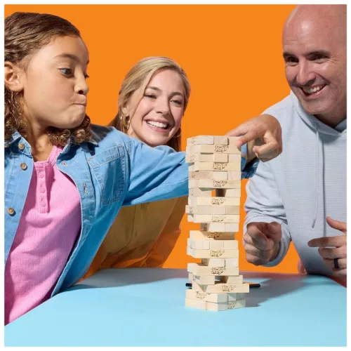 Jenga digitális kockával társasjáték