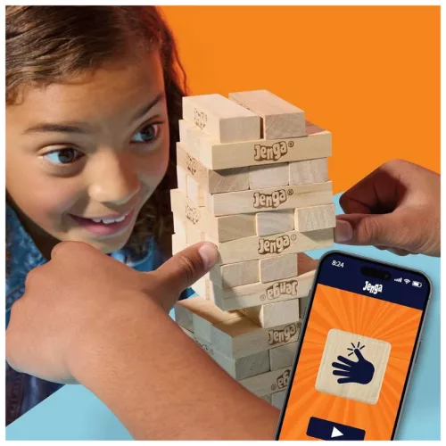 Jenga digitális kockával társasjáték