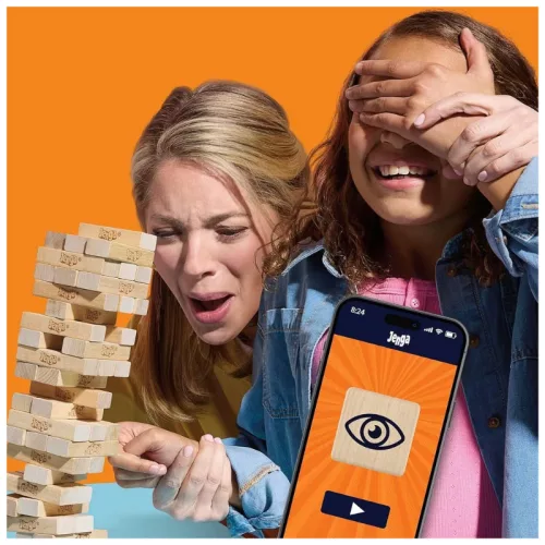 Jenga digitális kockával társasjáték