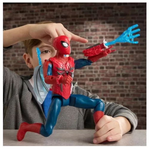 Marvel Pókember Titan Hero Series Ultimate Web Gear akciófigura kiegészítőkkel – 30 cm