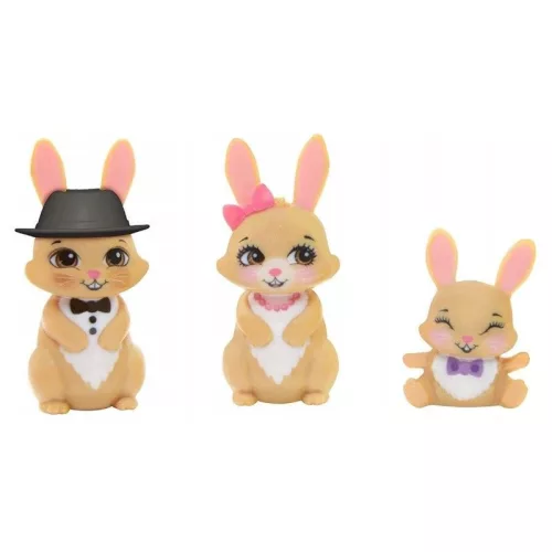 EnchanTimals Royal játékszett – Brystal Bunny család babákkal és állatka családdal