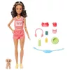 Barbie Feltöltődés – Futó Barbie baba kiegészítőkkel