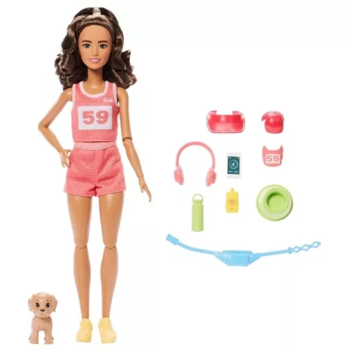 Barbie Feltöltődés – Futó Barbie baba kiegészítőkkel