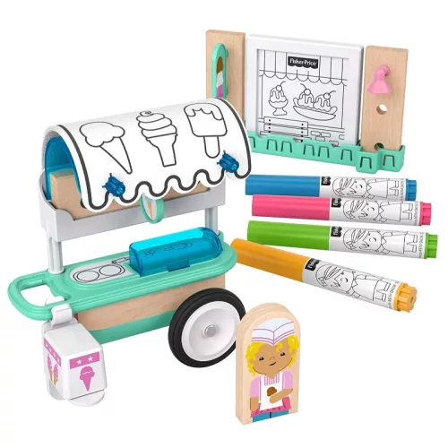 Fisher-Price Wonder Makers színezhető fagyiskocsi