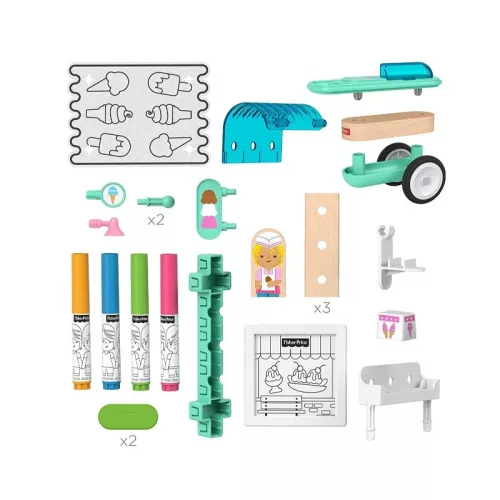 Fisher-Price Wonder Makers színezhető fagyiskocsi
