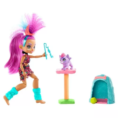 Cave Club Vadmacska játékszett Roaralai babával és kiegészítőkkel