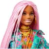 Barbie Extravagáns baba kisegérrel - Nyomott virágmintás dzsekivel