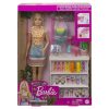 Barbie Feltöltődés - Smoothie bár játékszett babával